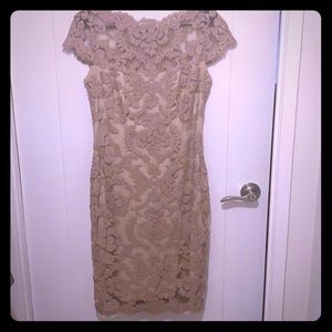 Tadashi Shoji Pailette Embroidered Cap Sleeve